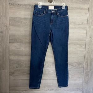 Everlane Dark Blue High-Rise Skinny Jeans